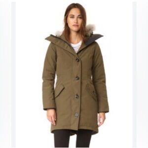 Canada Goose Rossclair military style parka MEDIUM - military green